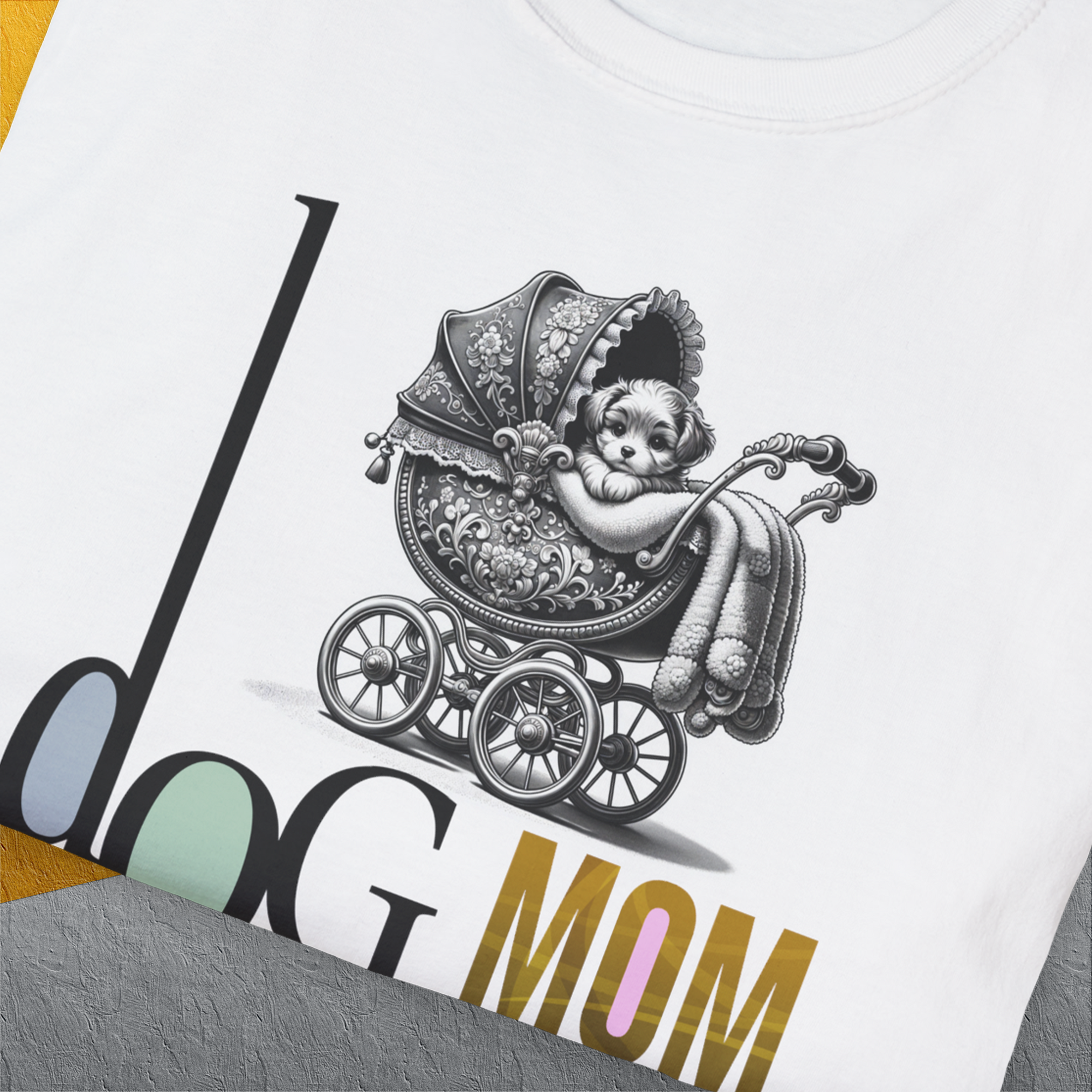 Dog Mom Series, Volume 5, Unisex T-Shirt-. For dog lovers and dog owners. Design by Dog Gang