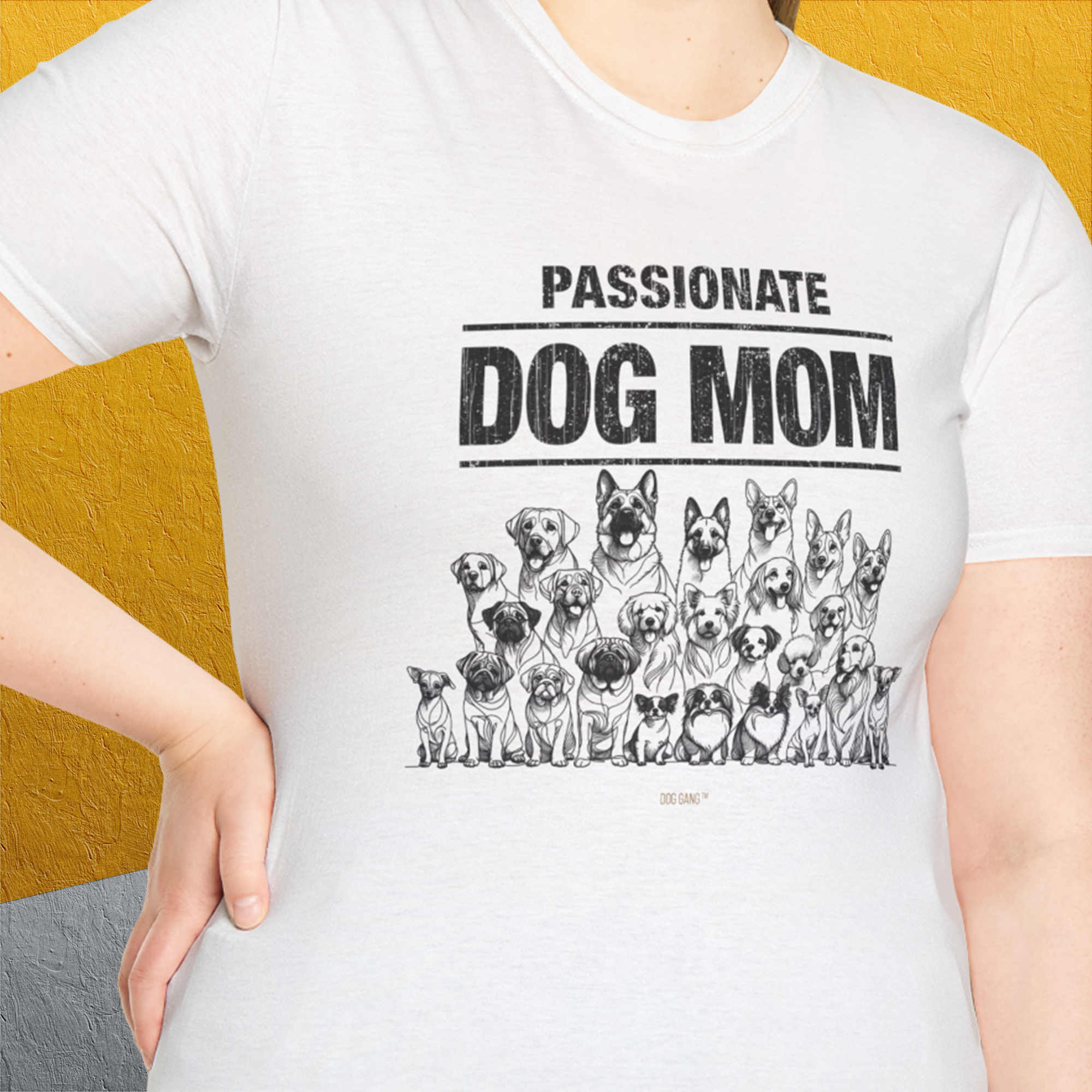 Dog Mom Series, Volume 8, Unisex T-Shirt-, Design by Dog Gang