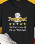 Dog Mom Series, Volume 10, Unisex T-Shirt-Black, Design by Dog Gang