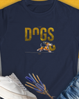 DOGS Series (D-GS), Volume 2, Women's T-Shirt-Navy, a cool and stylish design with a funny saying from Dog Gang