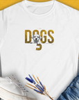 The DOGS Series (D-GS), Volume 3 Womens T-Shirt features a cute puppy graphic with the saying I LIKE DOGS. Perfect for any dog lover. Designed by Dog Gang.