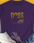 This funny shirt features a playful running dog design, perfect for any dog lover. Its crafted from soft ringspun cotton for comfort. Designed by Dog Gang.