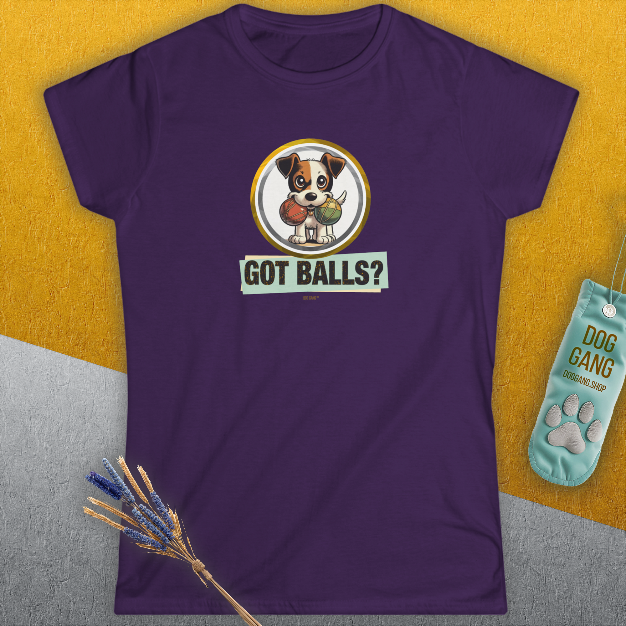 Got Balls? Volume 5, Women&#39;s T-Shirt-, a fun and stylish design for dog lovers from Dog Gang