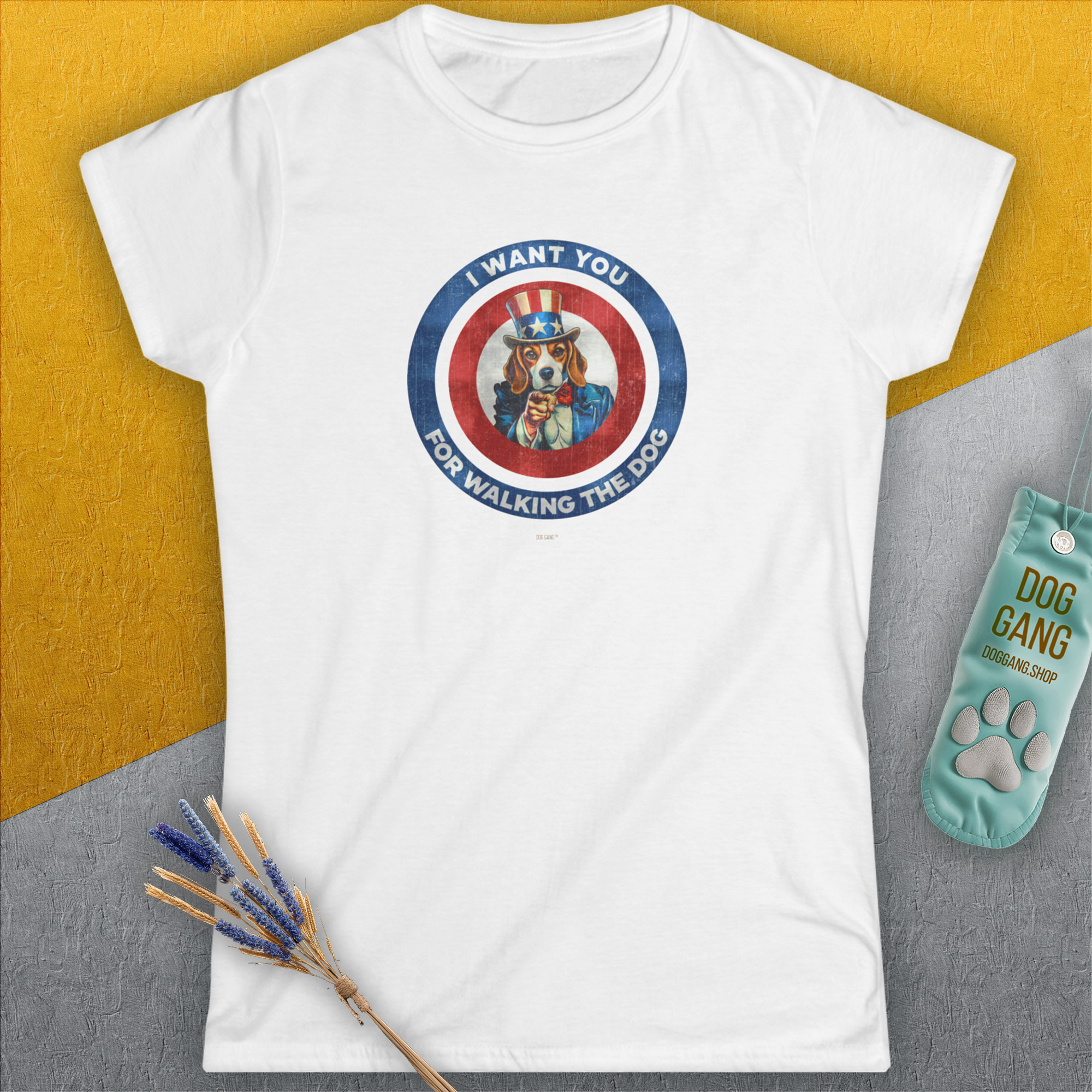 I Want You For Walking The Dog, Volume 1, Women's T-Shirt-, a fun and stylish design for dog lovers from Dog Gang