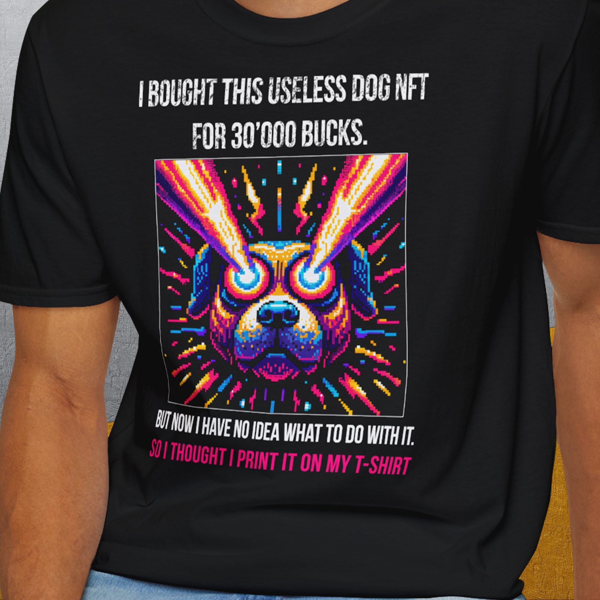 NFT Series, Volume 1, Unisex T-Shirt-. For dog lovers and dog owners. Design by Dog Gang