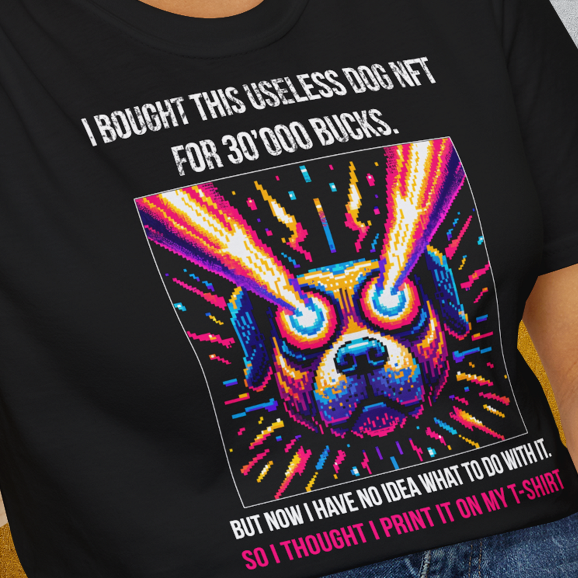 NFT Series, Volume 1, Unisex T-Shirt-. For dog lovers and dog owners. Design by Dog Gang