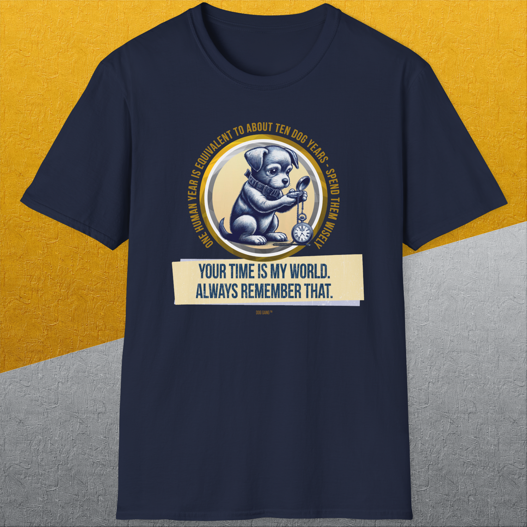 One Human Year = Ten Dog Years, Volume 2, Unisex T-Shirt-Design made by Dog Gang