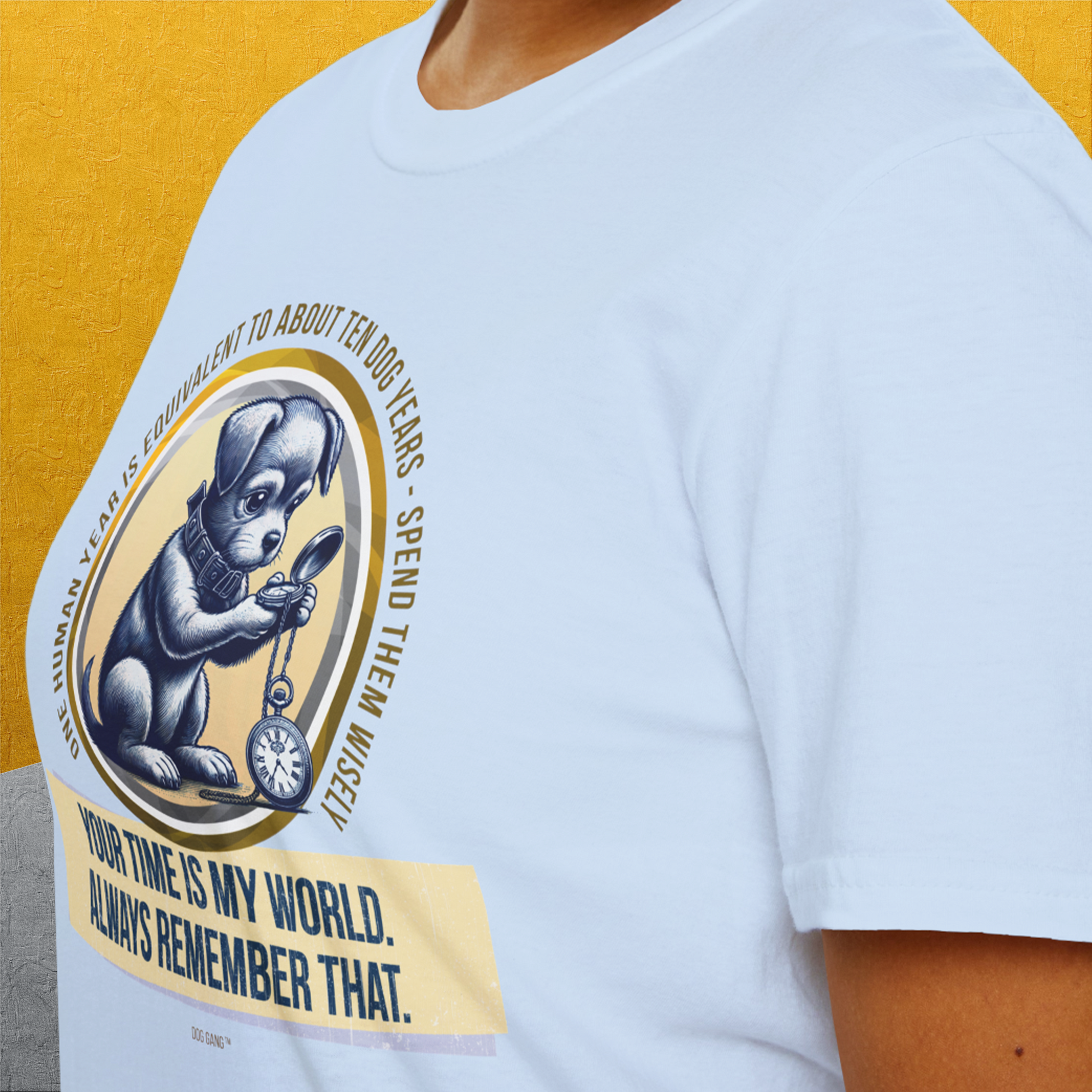 One Human Year = Ten Dog Years, Volume 2, Unisex T-Shirt-Design made by Dog Gang