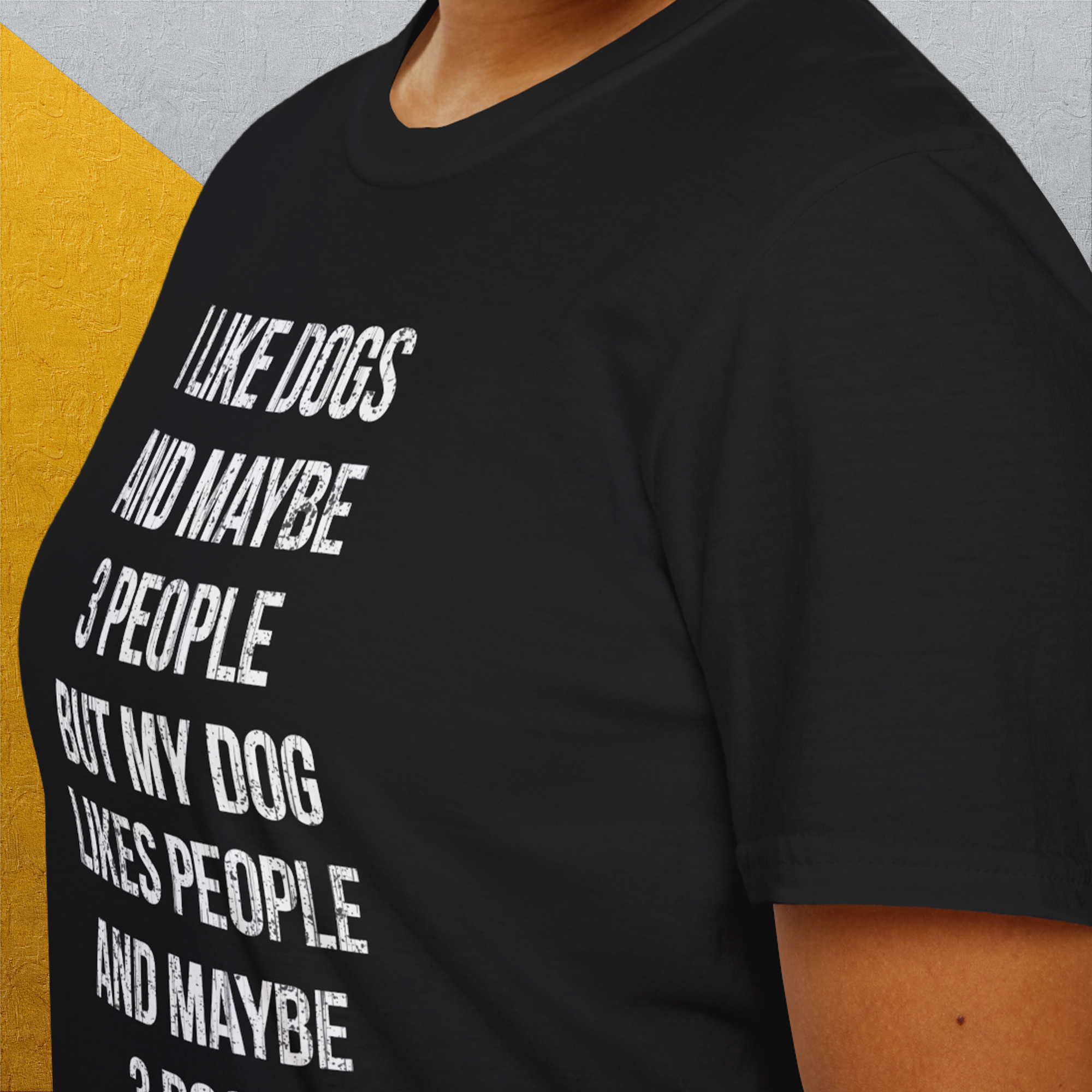 I Like Dogs And Maybe 3 People..., Unisex T-Shirt-funny dog lover Shirtdesign by Dog Gang