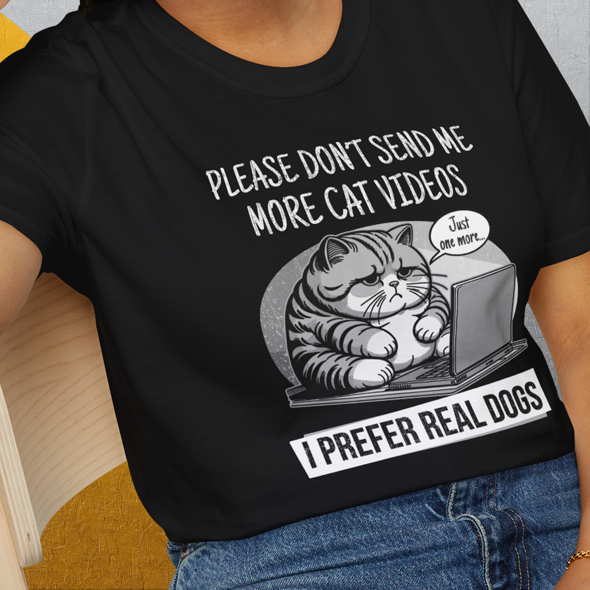 Cat Videos Series, Volume 1, Unisex T-Shirt- funny dog-themed Shirt. Design by Dog Gang