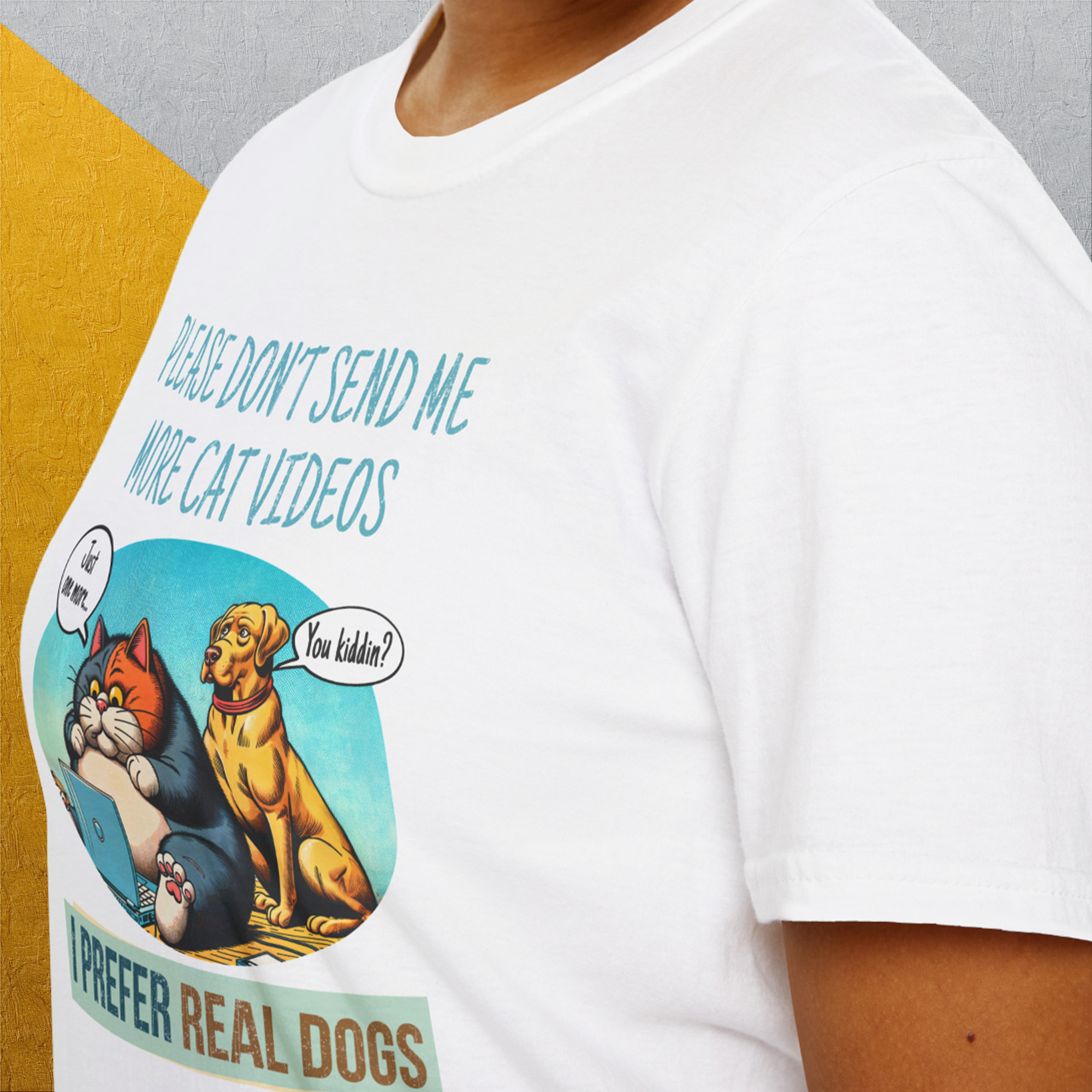 Cat Videos Series, Volume 2, Unisex T-Shirt-funny dog lover Shirtdesign by Dog Gang