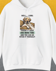Go Fetch It Yourself Series, Volume 1, Unisex Hoodie funny dog print, Design by Dog Gang