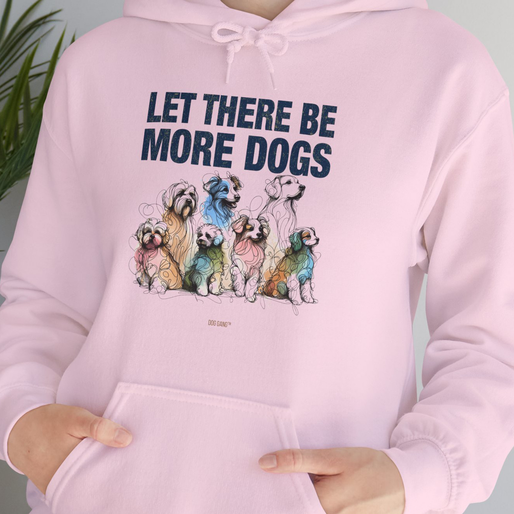 Let There Be More Dogs, Unisex Hoodie- another funny dog lover Shirtdesign made by Dog Gang