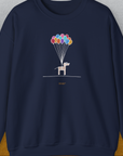 The Dog Gang Minimalistic Series I, Volume 2, Unisex Sweatshirt-Navy-Design by Dog Gang