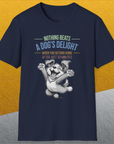 Nothing Beats A Dog's Delight When You Return Home, Volume 1, Unisex T-Shirt funny dog print, Design by Dog Gang