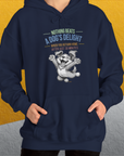 Nothing Beats A Dog's Delight When You Return Home, Volume 1, Unisex Hoodie-funny dog lover Shirtdesign by Dog Gang