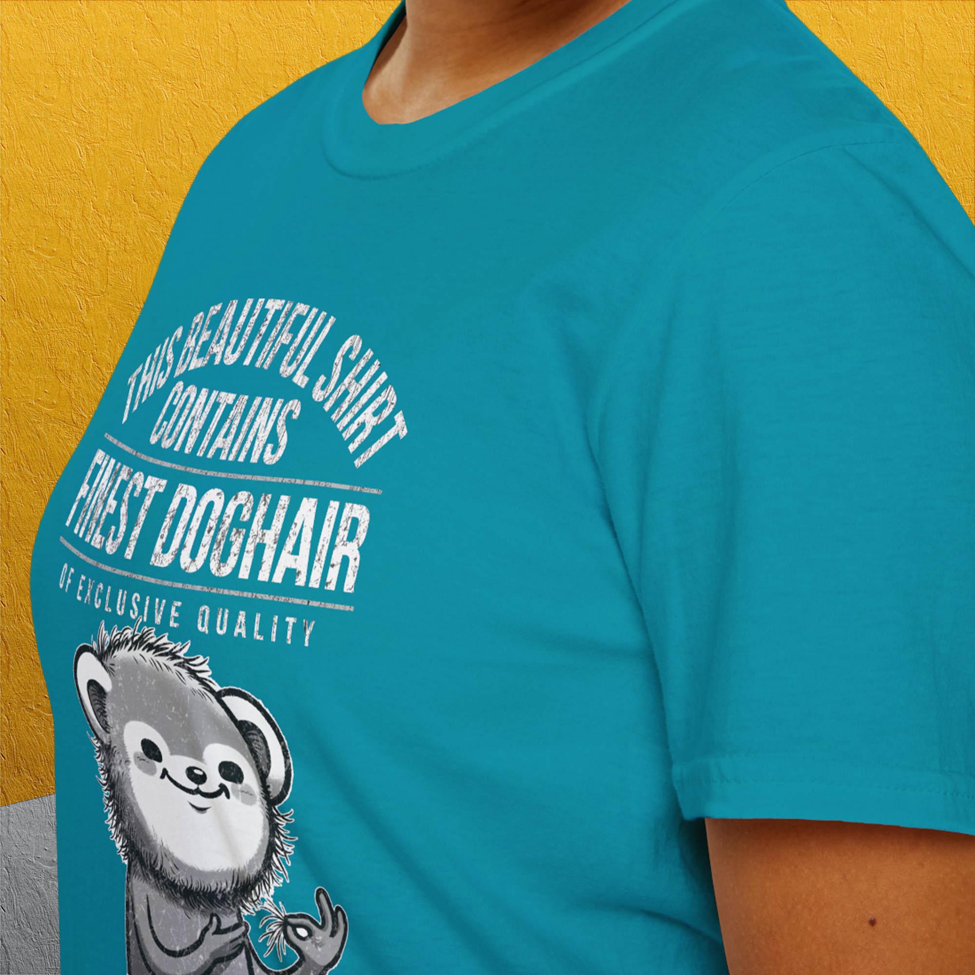 This Beautiful Shirt Contains Finest Dog Hair Of Exclusive Quality, Volume 2, Unisex T-Shirt-funny dog lover Shirtdesign by Dog Gang