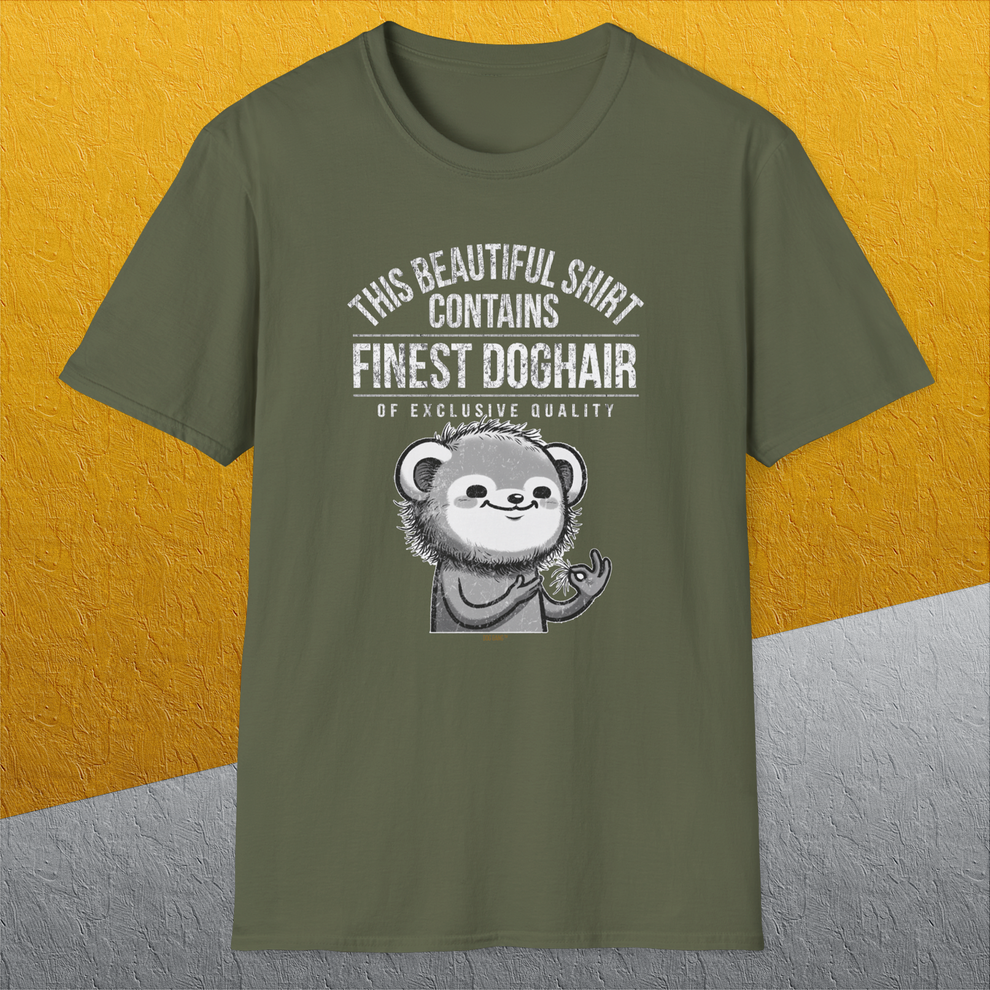 This Beautiful Shirt Contains Finest Dog Hair Of Exclusive Quality, Volume 2, Unisex T-Shirt funny dog print, Design by Dog Gang