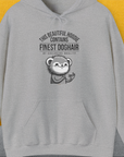 This Beautiful Hoodie Contains Finest Dog Hair Of Exclusive Quality, Volume 2, Unisex Hoodie-Sport Grey-funny dog lover Shirtdesign by Dog Gang