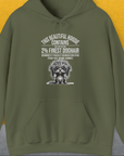 This Beautiful Hoodie Contains Finest Dog Hair, Volume 3, Unisex Hoodie-Military Green-funny dog lover Shirtdesign by Dog Gang