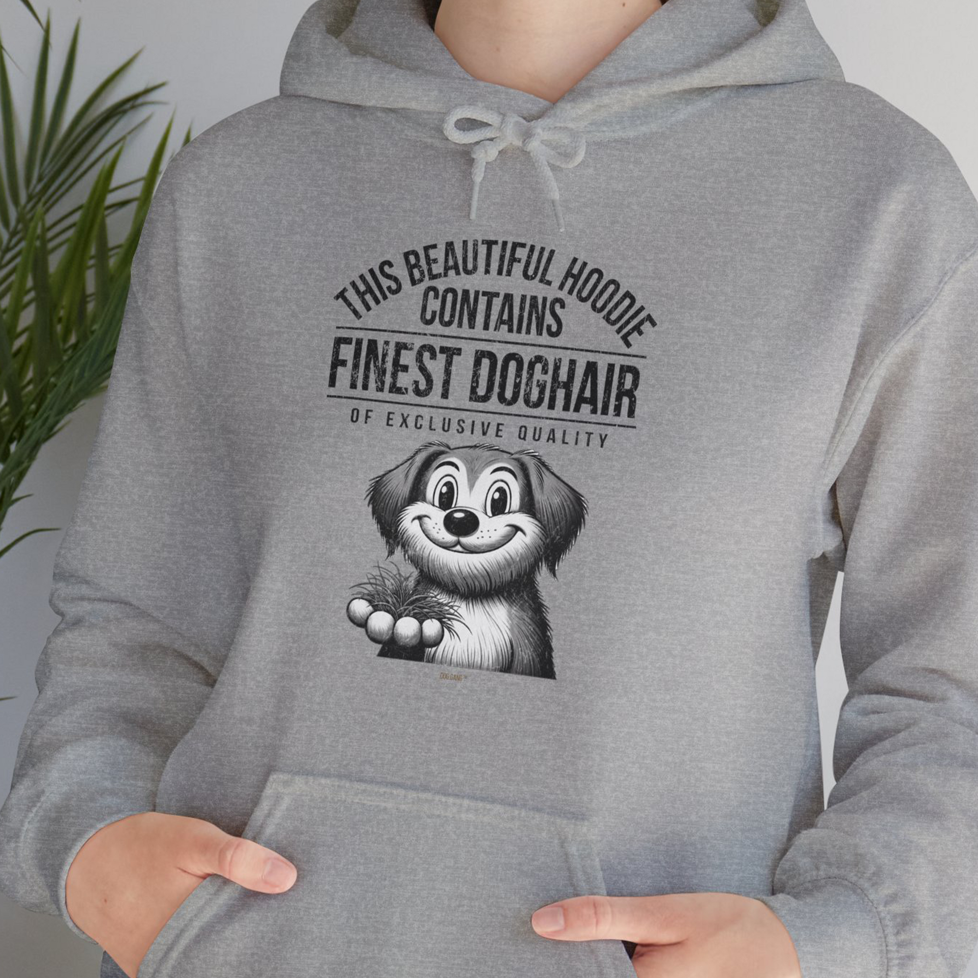 This Beautiful Hoodie Contains Finest Dog Hair Of Exclusive Quality, Volume 1, Unisex Hoodie- another funny dog lover Shirtdesign made by Dog Gang