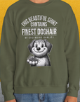 This Beautiful Shirt Contains Finest Dog Hair Of Exclusive Quality, Volume 1, Unisex Sweatshirt-funny dog lover Shirtdesign by Dog Gang