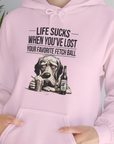 Life Sucks When You've Lost Your Favorite Fetch Ball, Volume 5, Unisex Hoodie-funny dog lover Shirtdesign by Dog Gang