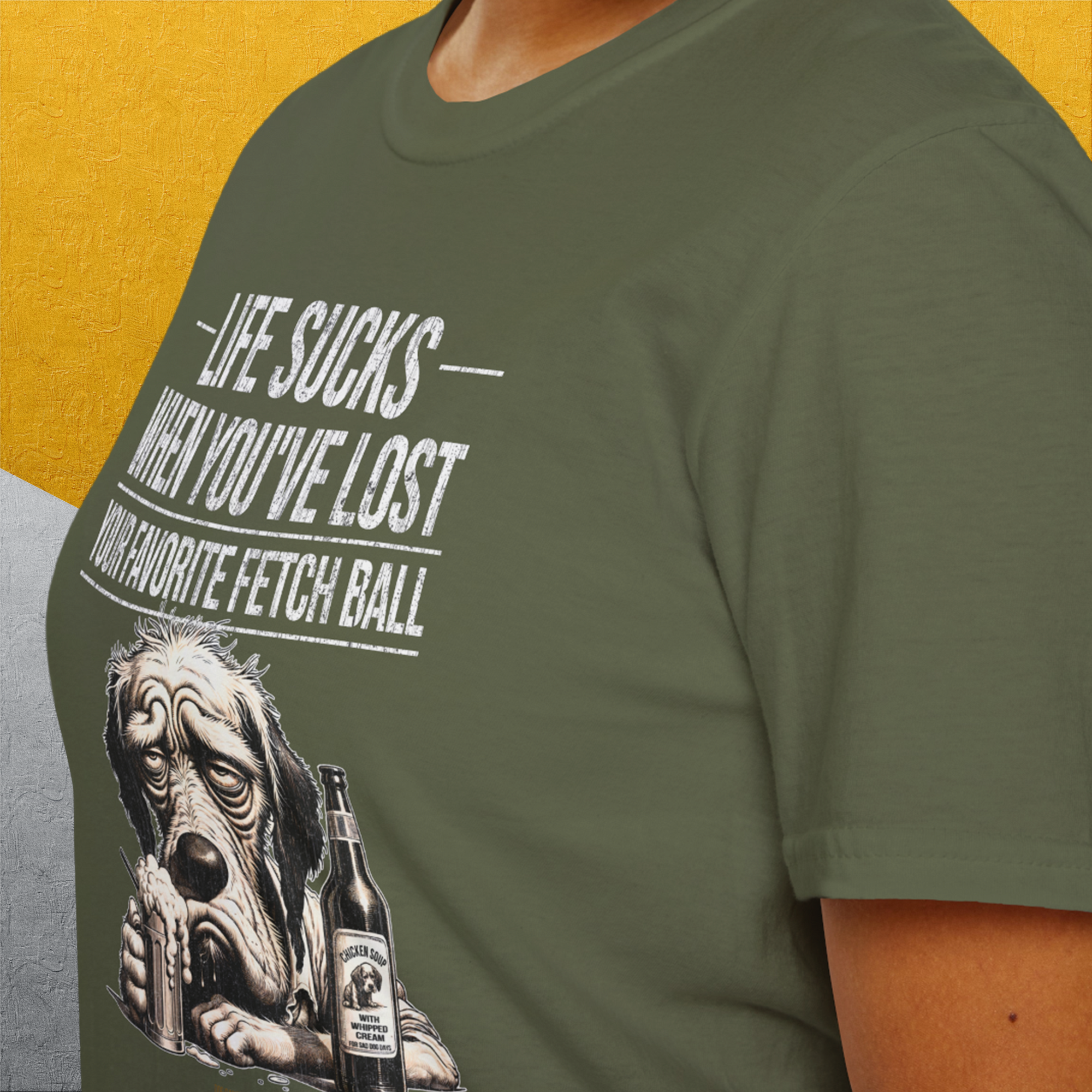 Life Sucks When You&#39;ve Lost Your Favorite Fetch Ball, Volume 5, Unisex T-Shirt-funny dog lover Shirtdesign by Dog Gang