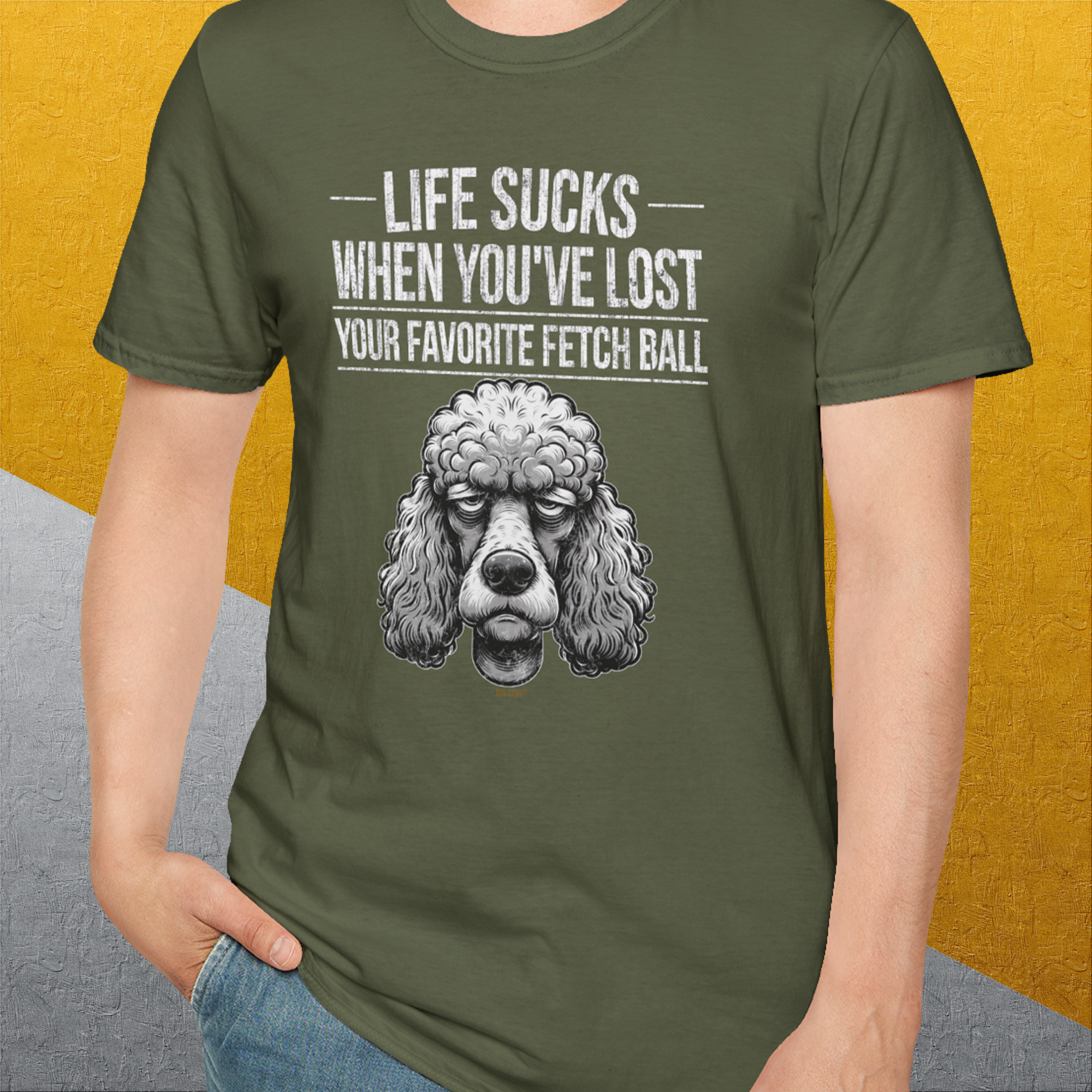 Life Sucks When You&#39;ve Lost Your Favorite Fetch Ball, Volume 7, Unisex T-Shirt-funny dog lover Shirtdesign by Dog Gang