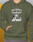 My Dog Is Easily Distracted By - Volume 2: Cats And Stuff, Unisex Hoodie-. For dog lovers and dog owners. Design by Dog Gang