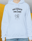My Dog Is Easily Distracted By - Volume 3: Love And Hugs, Unisex Hoodie-, a fun and stylish design for dog lovers from Dog Gang