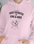 My Dog Is Easily Distracted By - Volume 3: Love And Hugs, Unisex Hoodie-, Design by Dog Gang