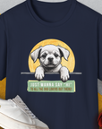 "Say Hi" Series, Volume 1, Unisex T-Shirt-Navy-funny dog lover Shirtdesign by Dog Gang