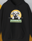 "Say Hi" Series, Volume 1, Unisex Hoodie-Black-funny dog lover Shirtdesign by Dog Gang