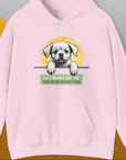 "Say Hi" Series, Volume 1, Unisex Hoodie-Light Pink-funny dog lover Shirtdesign by Dog Gang