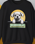 "Say Hi" Series, Volume 1, Unisex Sweatshirt-S-funny dog lover Shirtdesign by Dog Gang