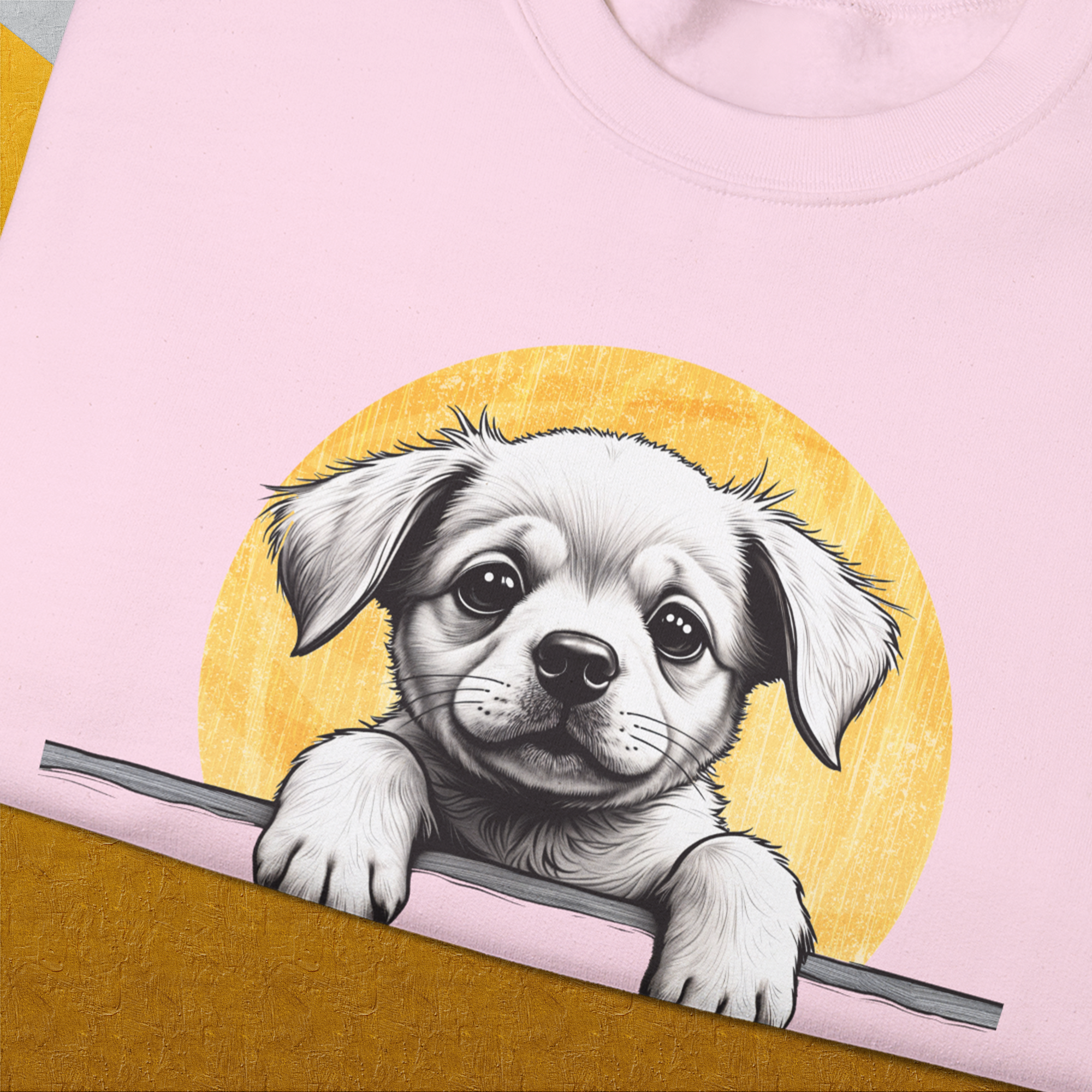 "Say Hi" Series, Volume 1, Unisex Sweatshirt-humorous dog lover / dog owner Design by Dog Gang