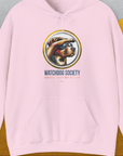 Watchdog Society Series, Volume 1, Unisex Hoodie-Light Pink-funny dog lover Shirtdesign by Dog Gang