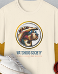 (Member Of The) Watchdog Society Series, Volume 1, Unisex T-Shirt-Natural-funny dog lover Shirtdesign by Dog Gang