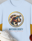 (Member Of The) Watchdog Society Series, Volume 1, Unisex T-Shirt-Light Blue-funny dog lover Shirtdesign by Dog Gang