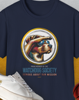 (Member Of The) Watchdog Society Series, Volume 1, Unisex T-Shirt-Navy-funny dog lover Shirtdesign by Dog Gang