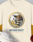 (Member Of The) Watchdog Society Series, Volume 2, Unisex T-Shirt-Natural-funny dog lover Shirtdesign by Dog Gang