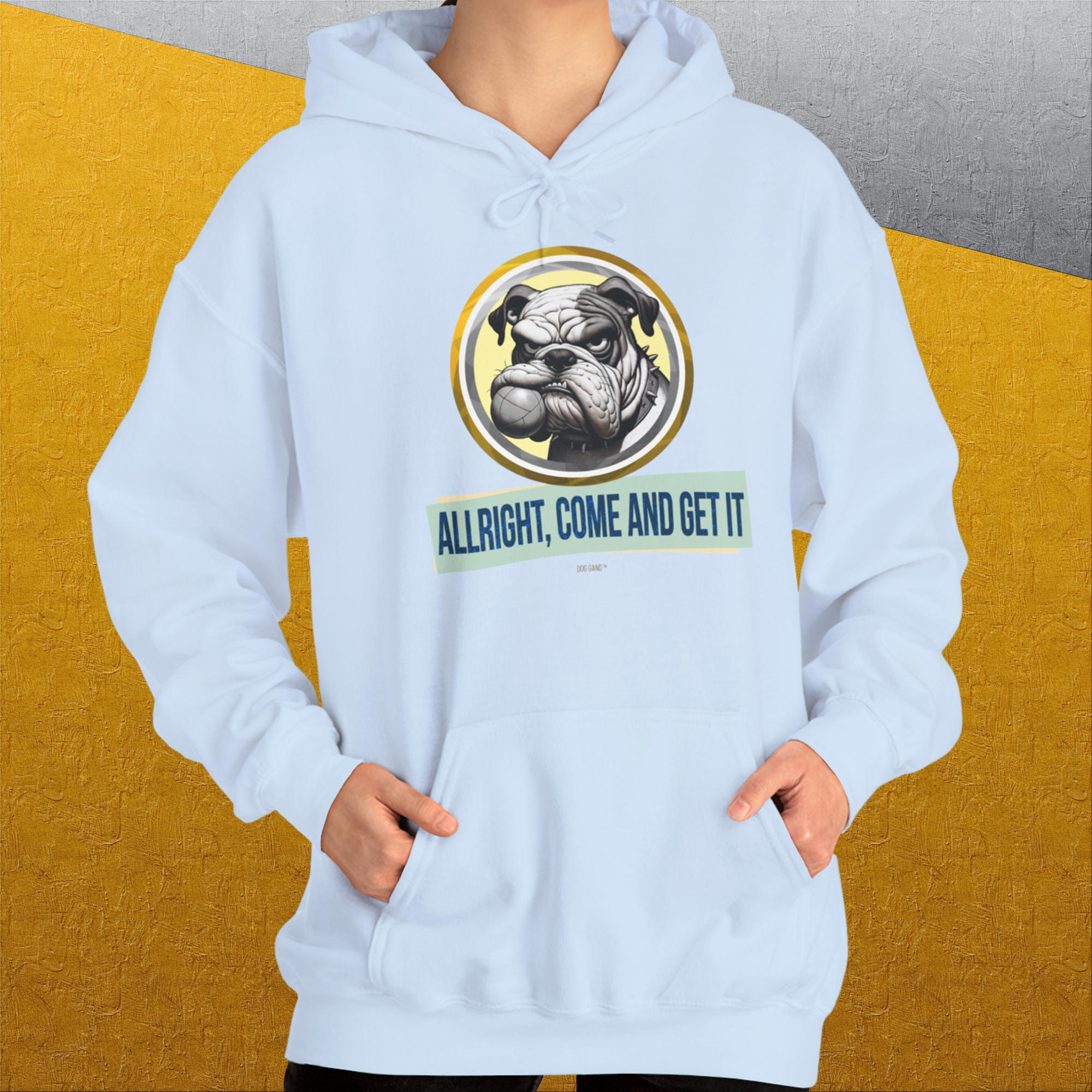 Allright Come And Get It, Volume 1, Unisex Hoodie-, Design by Dog Gang