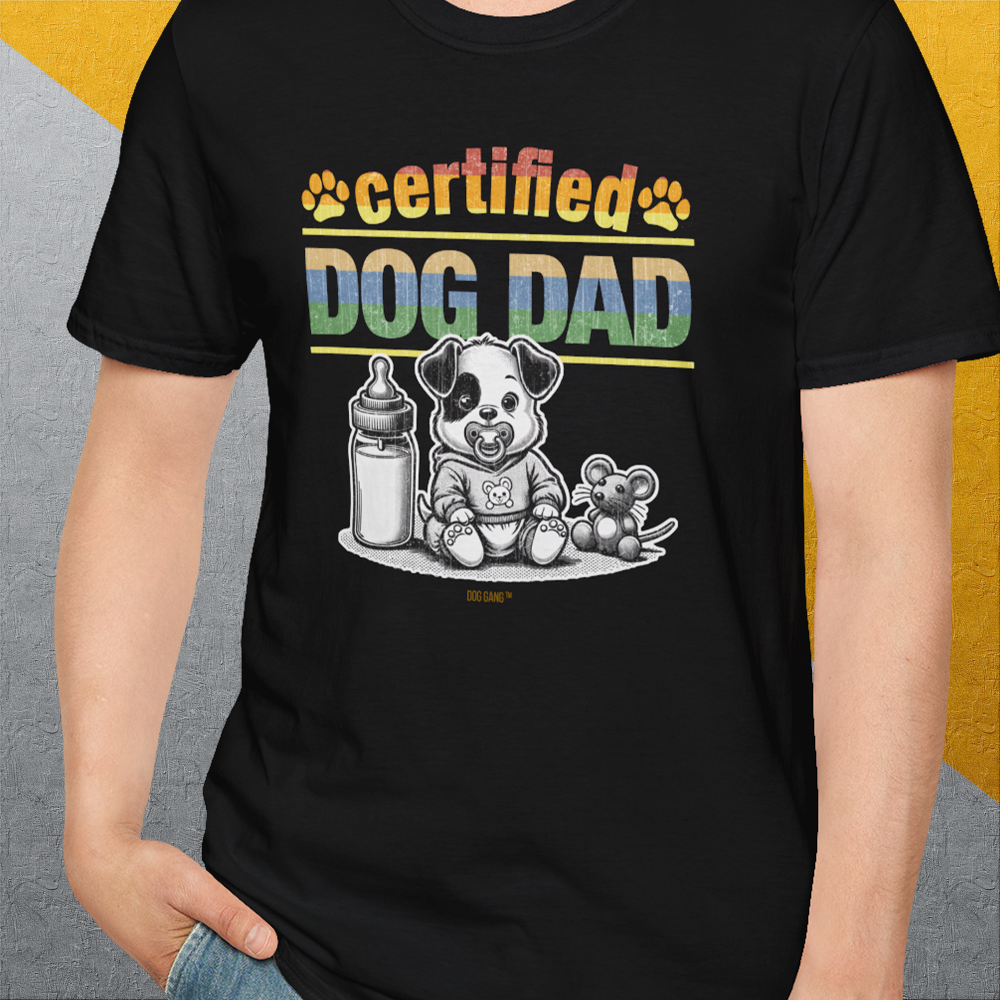 Dog Dad Series, Volume 1, Unisex T-Shirt-, Design by Dog Gang