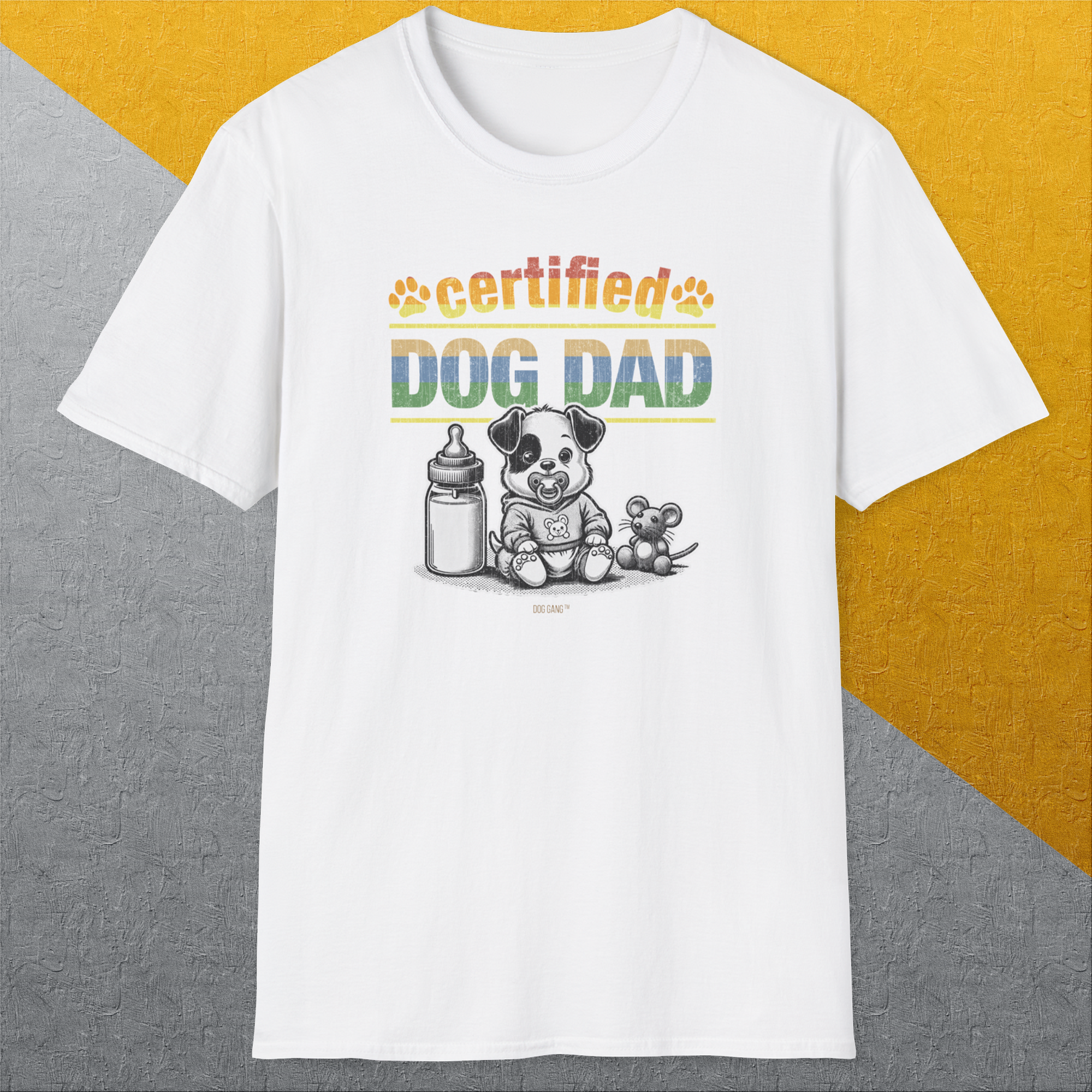 Dog Dad Series, Volume 1, Unisex T-Shirt-. For dog lovers and dog owners. Design by Dog Gang