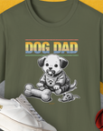 Dog Dad Series, Volume 2, Unisex T-Shirt-Military Green, Design by Dog Gang