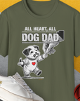 Dog Dad Series, Volume 7, Unisex T-Shirt-Military Green, Design by Dog Gang