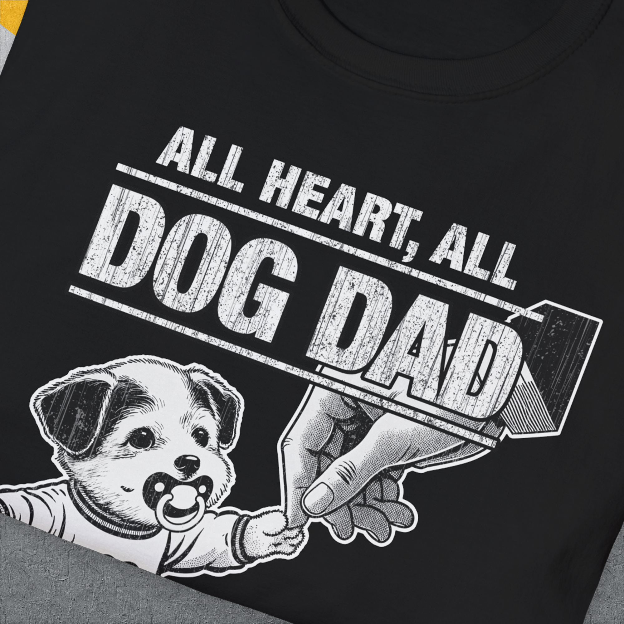 Dog Dad Series, Volume 7, Unisex T-Shirt-. For dog lovers and dog owners. Design by Dog Gang