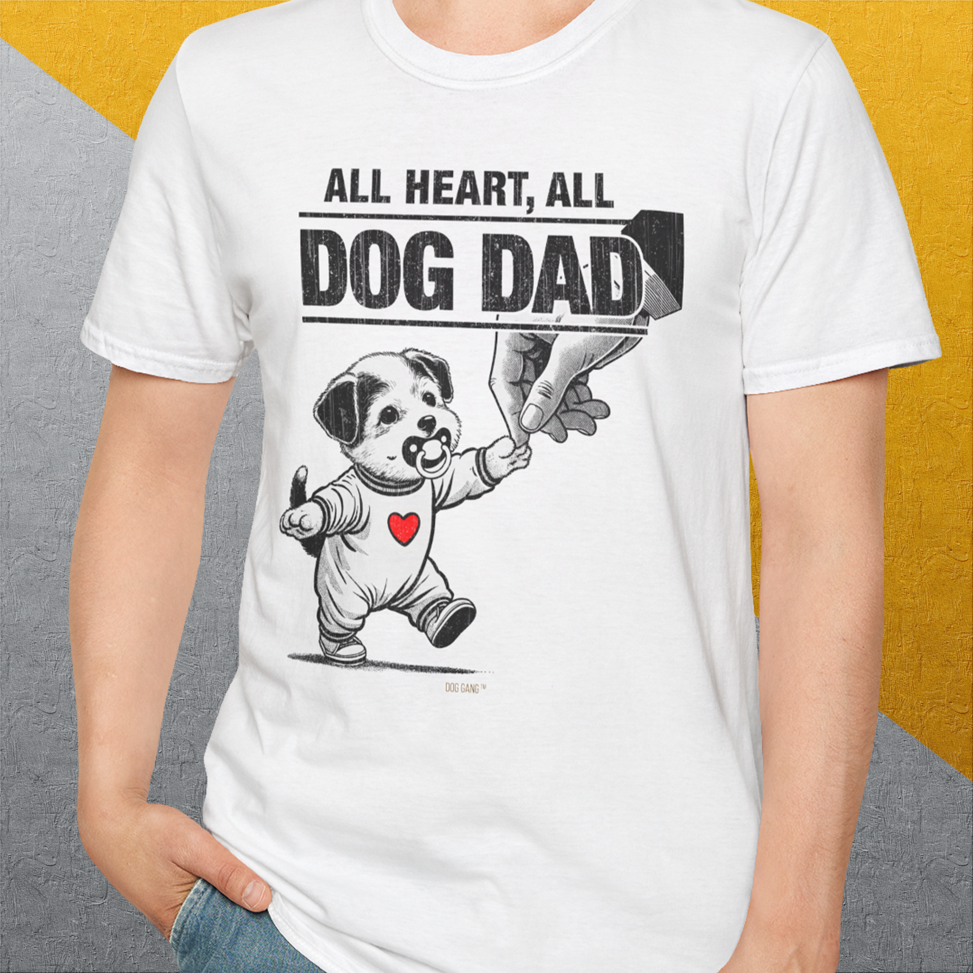 Dog Dad Series, Volume 7, Unisex T-Shirt-. A perfect gift for dog lovers and dog owners. Design by Dog Gang
