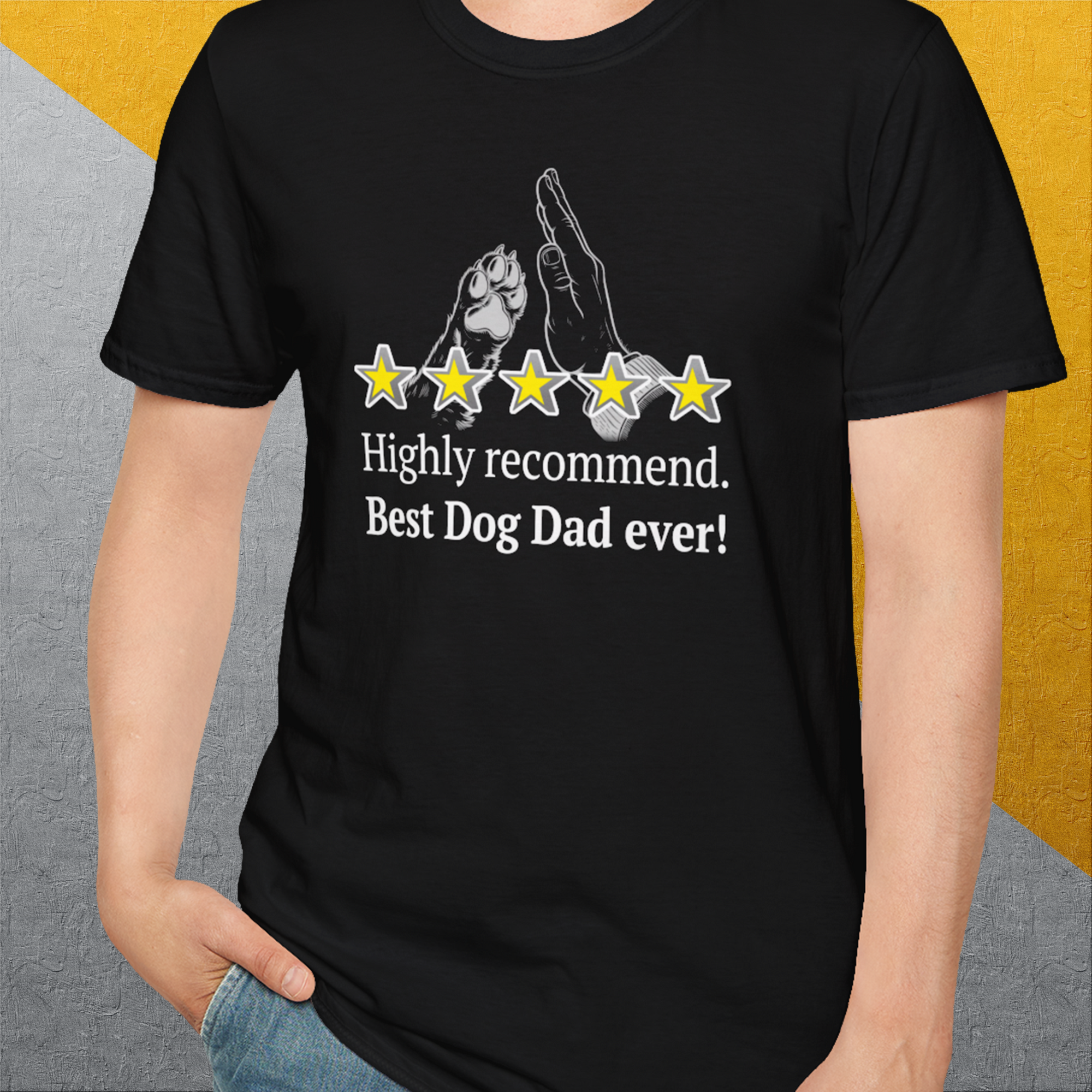 Dog Dad Series, Volume 9, Unisex T-Shirt-, Design by Dog Gang